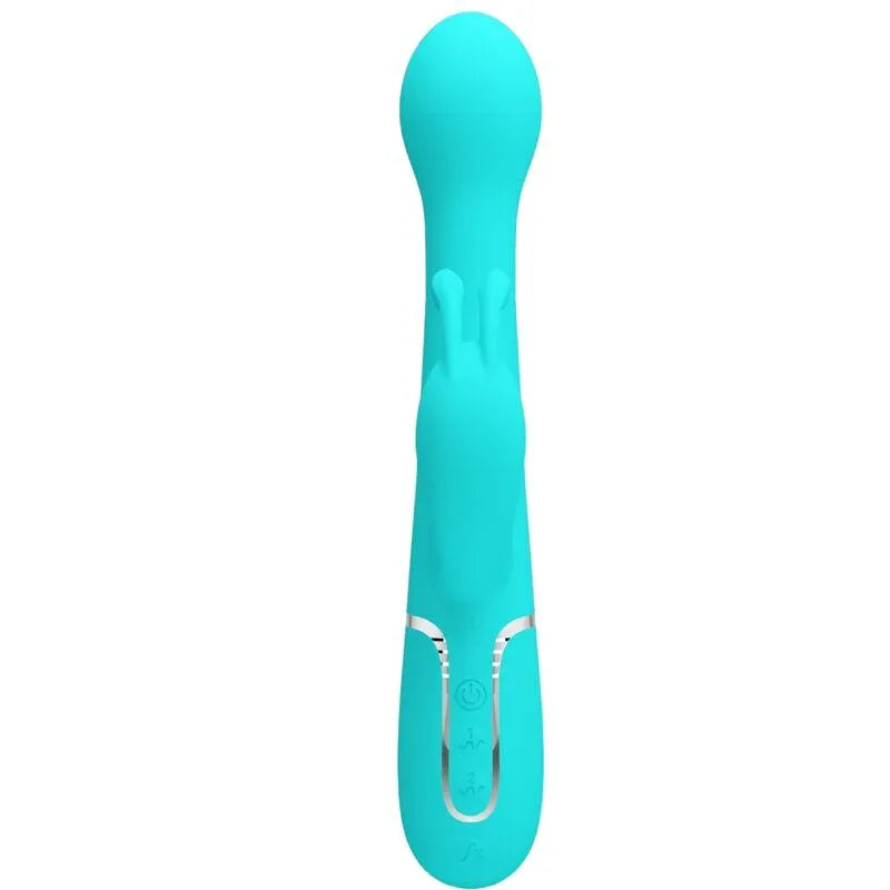 PRETTY LOVE - DEJON RABBIT VIBRATOR 3 IN 1 MULTIFUNKTIONS-AQUAGRÜN - Vanelion Paradise