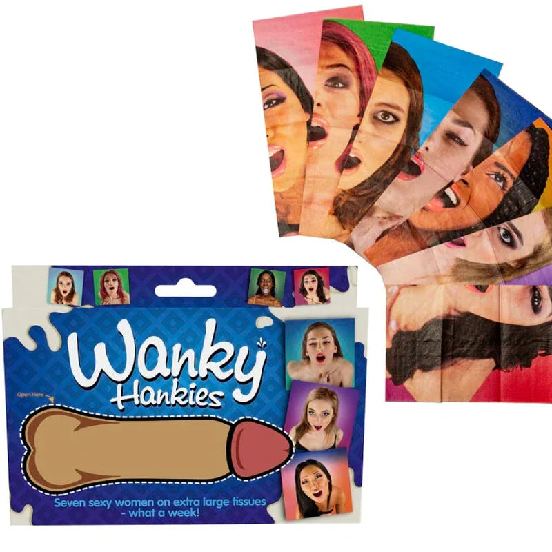 SPENCER & FLEETWOOD - WANKY HANKIES 7 EXTRA GROßE DAMENTASCHENTÜCHER - Vanelion Paradise