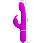 PRETTY LOVE - DEJON RABBIT VIBRATOR 3 IN 1 MULTIFUNKTIONS FUCSIA - Vanelion Paradise
