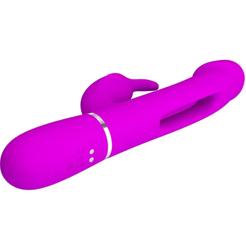 PRETTY LOVE - DEJON RABBIT VIBRATOR 3 IN 1 MULTIFUNKTIONS FUCSIA - Vanelion Paradise