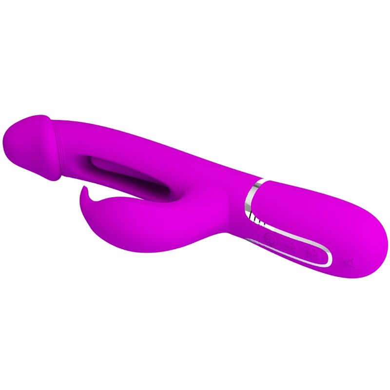 PRETTY LOVE - DEJON RABBIT VIBRATOR 3 IN 1 MULTIFUNKTIONS FUCSIA