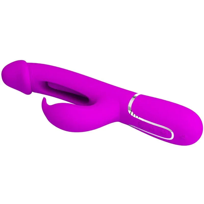 PRETTY LOVE - DEJON RABBIT VIBRATOR 3 IN 1 MULTIFUNKTIONS FUCSIA - Vanelion Paradise