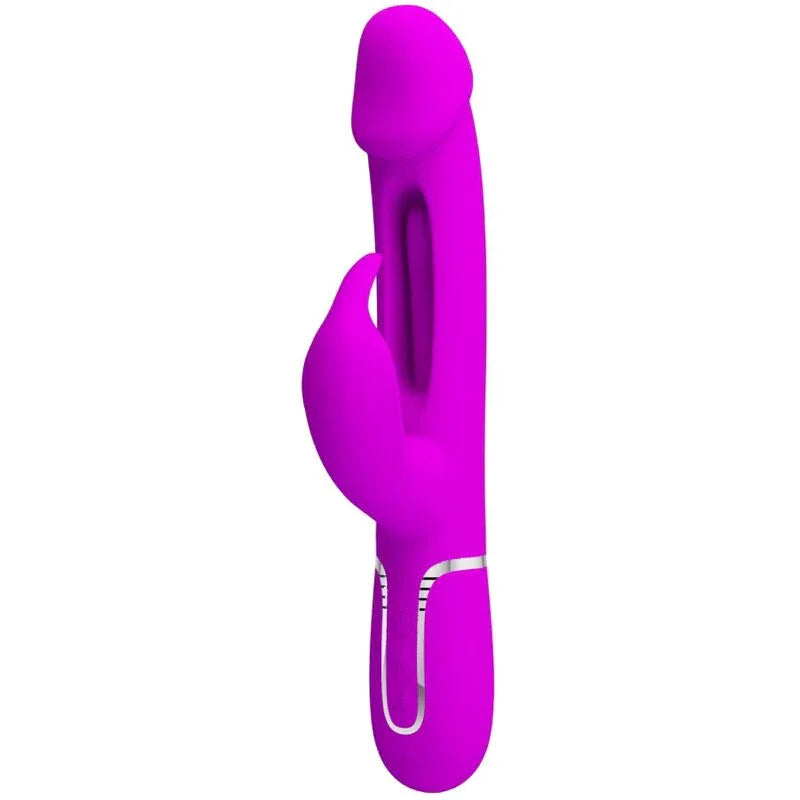 PRETTY LOVE - DEJON RABBIT VIBRATOR 3 IN 1 MULTIFUNKTIONS FUCSIA - Vanelion Paradise