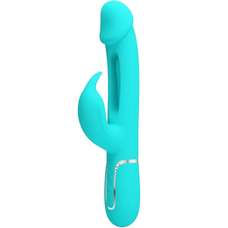 PRETTY LOVE - DEJON RABBIT VIBRATOR 3 IN 1 MULTIFUNKTIONS-AQUAGRÜN - Vanelion Paradise