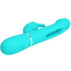 PRETTY LOVE - DEJON RABBIT VIBRATOR 3 IN 1 MULTIFUNKTIONS-AQUAGRÜN - Vanelion Paradise