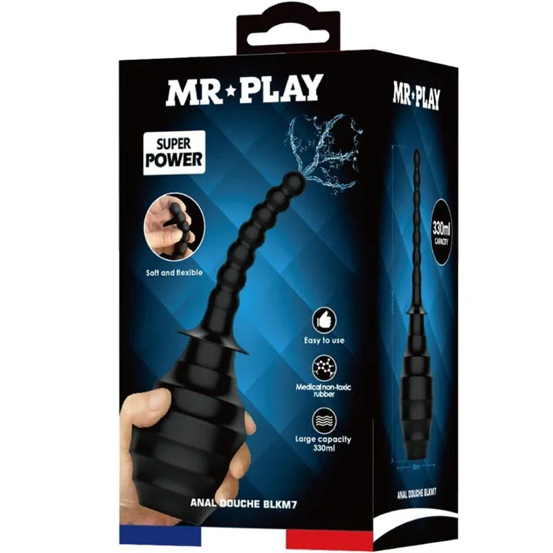 MR PLAY - LEISTUNGSSTARKER VIBRATOR MIT FERNBEDIENUNG, ANALSTECKER, SCHWARZ - Vanelion Paradise