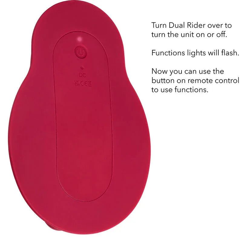 CALEXOTICS - RIDER MASSAGER DOPPELMOTOR FERNBEDIENUNG ROT - Vanelion Paradise