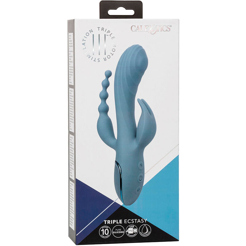 CALEXOTICS - VIBRATOR TRIPLE ECSTASY GRAU