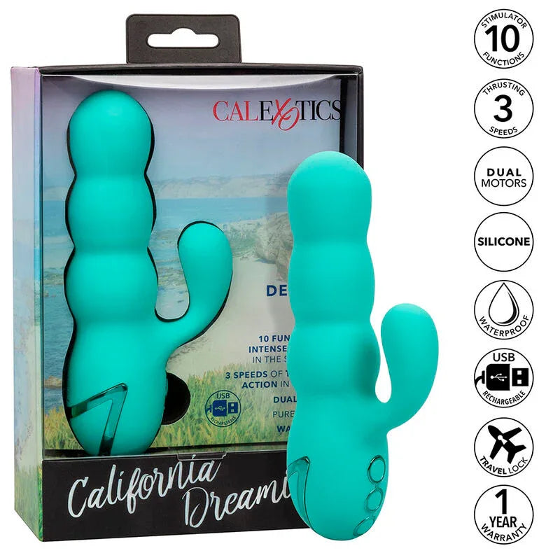 CALEXOTICS - DEL MAR DIVA VIBRATOR RABBIR AQUA GRÜN VON CALIFORNIA DREAMING - Vanelion Paradise