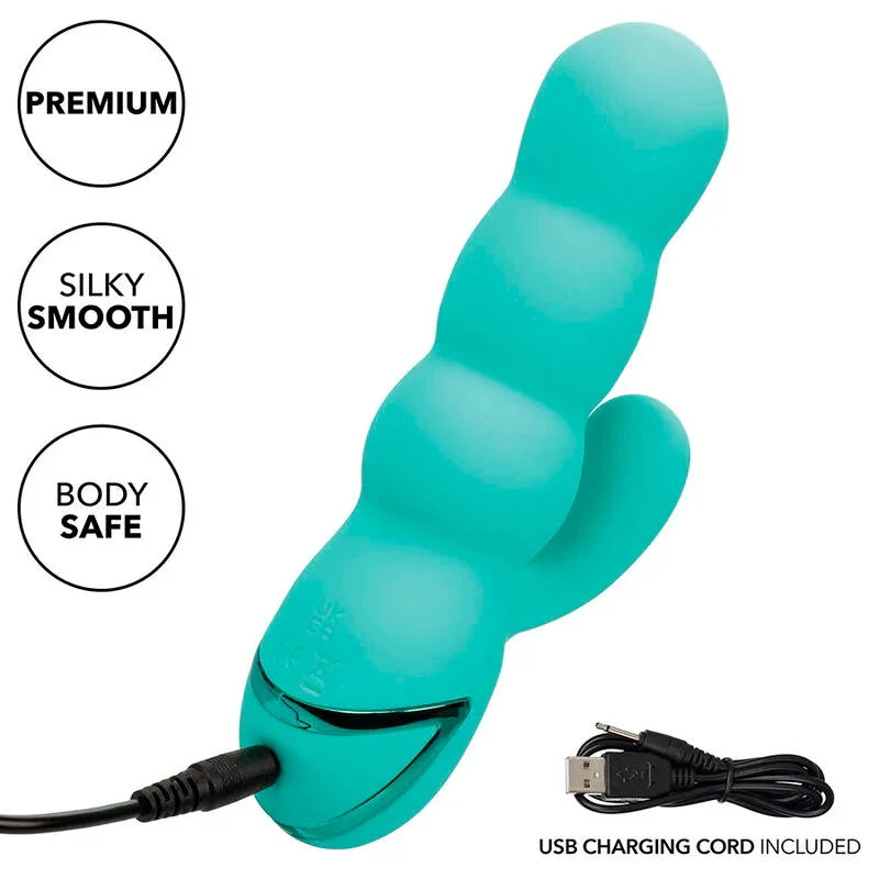 CALEXOTICS - DEL MAR DIVA VIBRATOR RABBIR AQUA GRÜN VON CALIFORNIA DREAMING - Vanelion Paradise