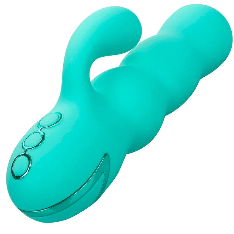 CALEXOTICS - DEL MAR DIVA VIBRATOR RABBIR AQUA GRÜN VON CALIFORNIA DREAMING - Vanelion Paradise
