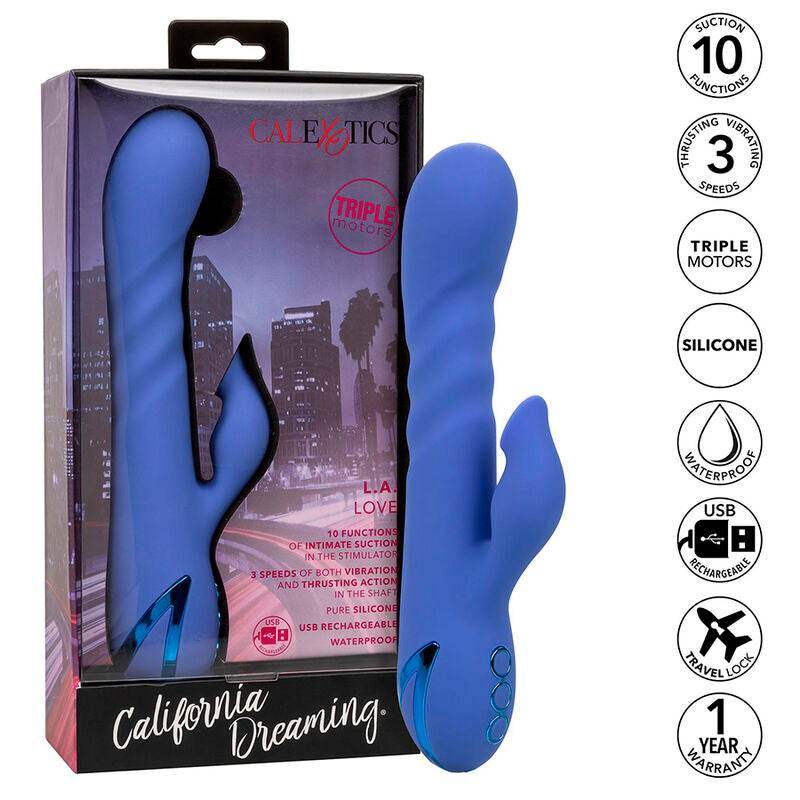 CALEXOTICS - LA LOVE VIBRATOR & SUCKER BLAU VON CALIFORNIA DREAMING - Vanelion Paradise