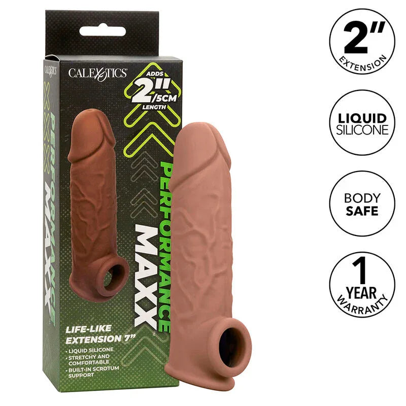 CALEXOTICS - PERFORMANCE MAXX LEBENSNAHE EXTENSION 7 BRAUNE HAUT - Vanelion Paradise