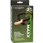 CALEXOTICS - PERFORMANCE MAXX LEBENSECHTE VERLNGERUNG MIT GURT, HELLE HAUT - Vanelion Paradise