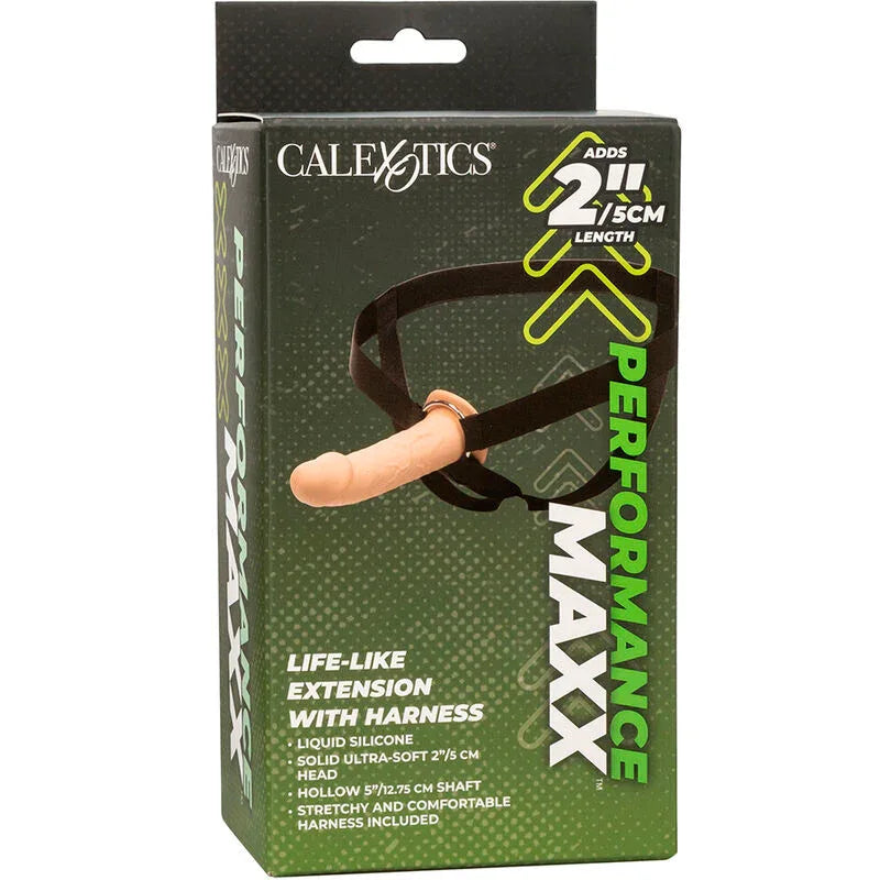 CALEXOTICS - PERFORMANCE MAXX LEBENSECHTE VERLNGERUNG MIT GURT, HELLE HAUT - Vanelion Paradise