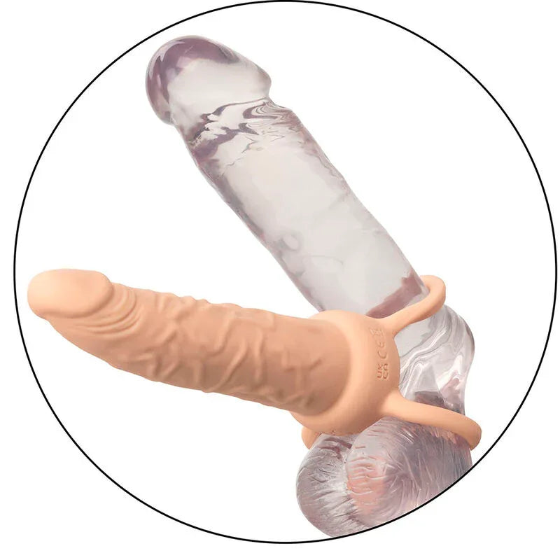 CALEXOTICS - PERFORMANCE MAXX WIEDERAUFLADBARER DUAL PENETRATOR, HELLE HAUT - Vanelion Paradise