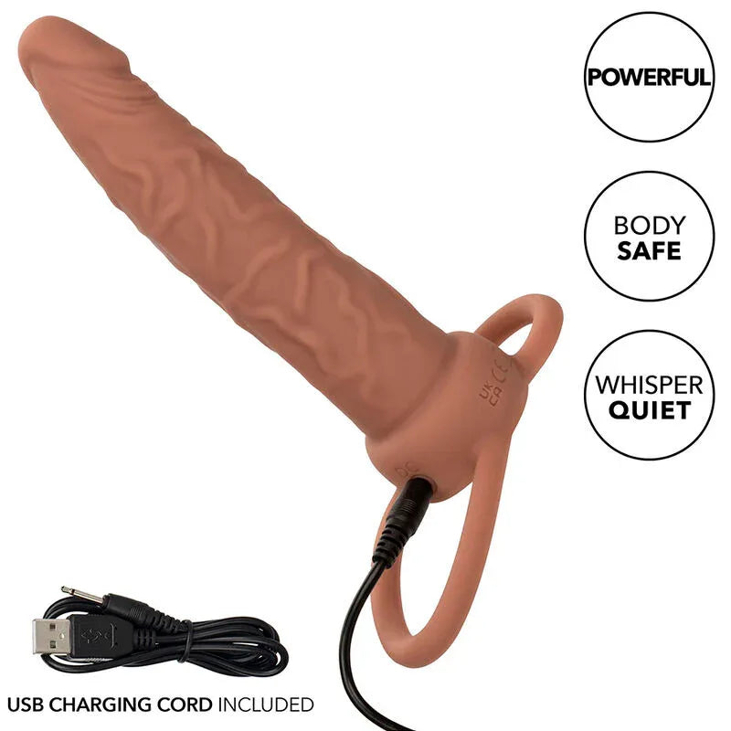 CALEXOTICS - PERFORMANCE MAXX WIEDERAUFLADBARER DUAL-PENETRATOR, BRAUN - Vanelion Paradise
