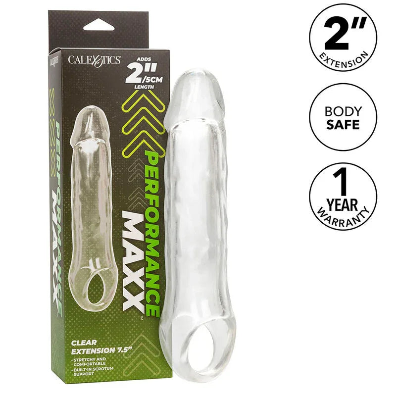 CALEXOTICS - PERFORMANCE MAXX CLEAR EXTENSION 7,5 TRANSPARENT - Vanelion Paradise