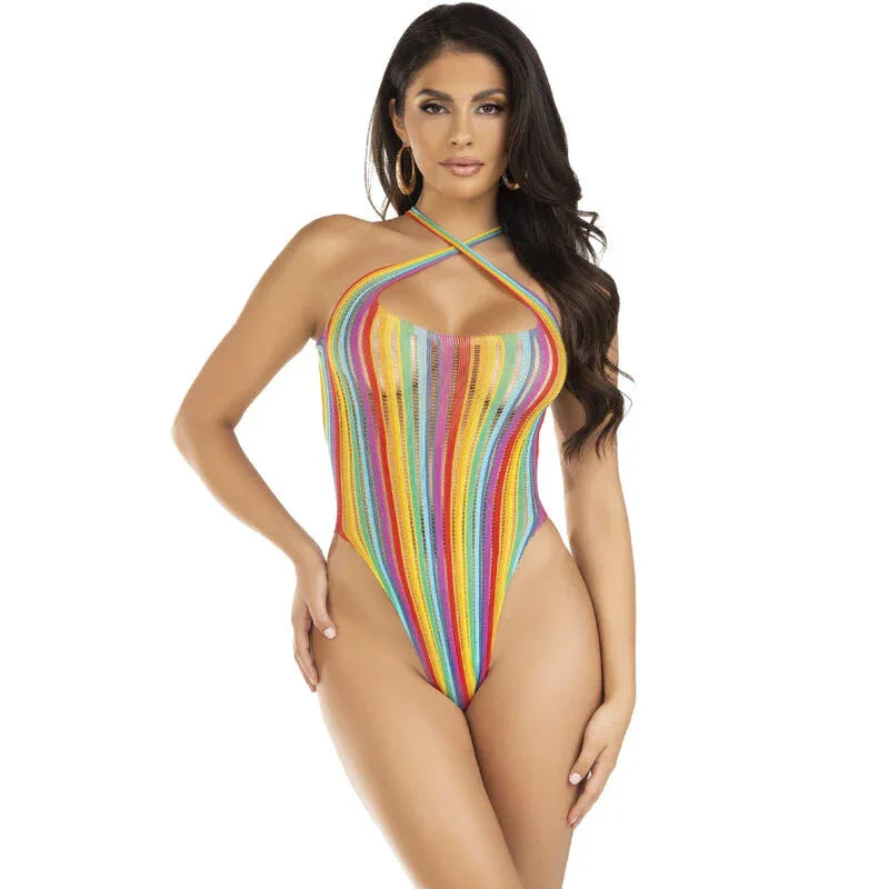 LEG AVENUE - CROSS-BODYSUIT MEHRFARBIG - Vanelion Paradise