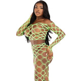 LEG AVENUE - TOP & LEGGINS HARDCORE GRÜN - Vanelion Paradise