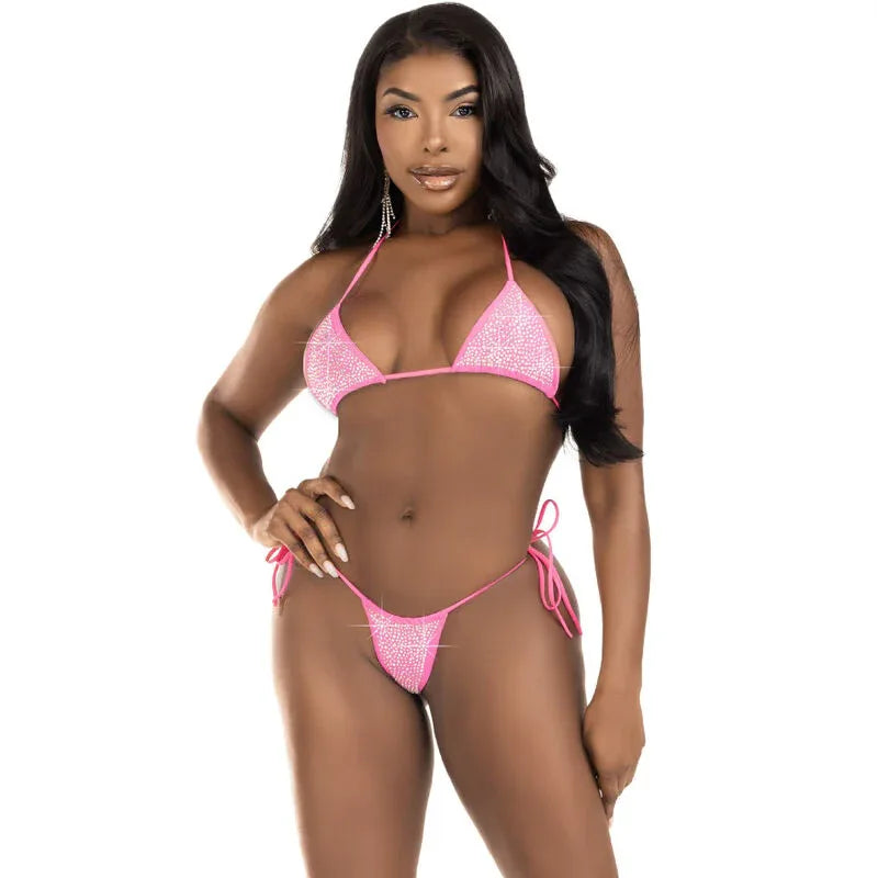 LEG AVENUE - DIAMANTEN-BIKINI BLAU - Vanelion Paradise