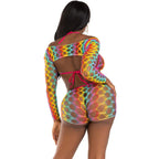 LEG AVENUE - DREITEILIGES SET MEHRFARBIG - Vanelion Paradise