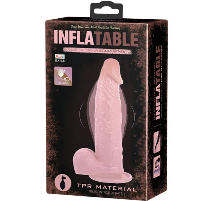 DANCE - REALISTISCHER AUFBLASBARER DILDO MIT SAUGNÄPFEN 15 CM - Vanelion Paradise