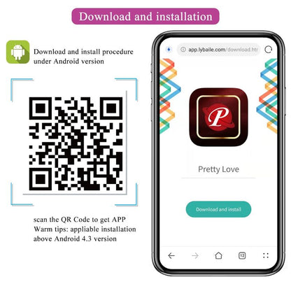 PRETTY LOVE - NYMPH VIBRIERENDES EI APP-GESTEUERT LILA