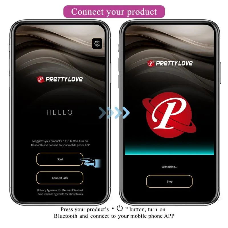 PRETTY LOVE - BAIRD G-SPOT 12 VIBRATIONEN WIEDERAUFLADBAR LILA APP - Vanelion Paradise