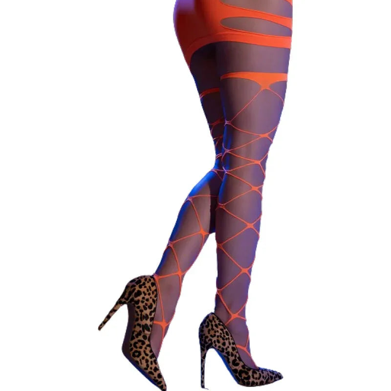 CHILIROSE - CR 4264 CABARET STRUMPFHOSE WEISS S/M - Vanelion Paradise