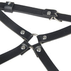 SUBBLIME - LEDER TAILLE UND BEIN HARNESS SCHWARZ EINE GRÖSSE - Vanelion Paradise