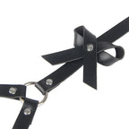 SUBBLIME - LEDER TAILLE UND BEIN HARNESS SCHWARZ EINE GRÖSSE - Vanelion Paradise