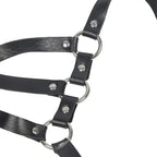 SUBBLIME - KÖRPERHARNESS VERSTELLBARE RIEMEN LEDER SCHWARZ EINE GRÖSSE - Vanelion Paradise