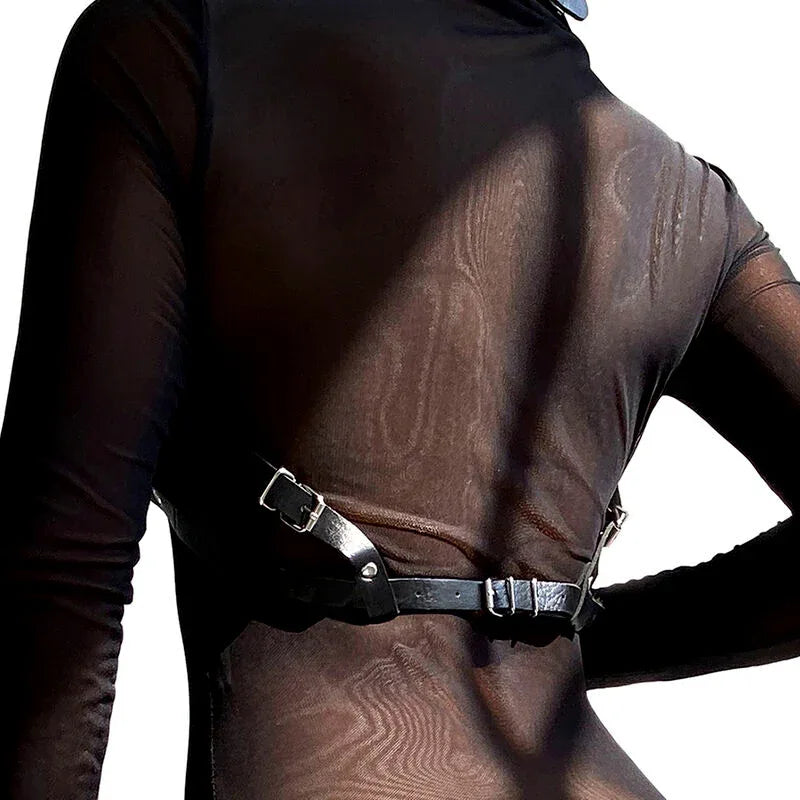 SUBBLIME - LEDER BRUSTGURT SCHWARZ EINE GRÖSSE - Vanelion Paradise