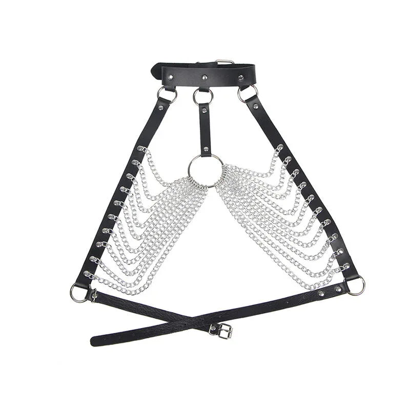 SUBBLIME - BRUSTHARNESS MIT GROSSEN RINGKETTEN EINE GRÖSSE - Vanelion Paradise