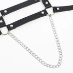 SUBBLIME - HARNESS MIT RIEMEN UND KETTE ??DETAILS EINE GRÖSSE - Vanelion Paradise