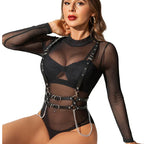 SUBBLIME - HARNESS MIT RIEMEN UND KETTE ??DETAILS EINE GRÖSSE - Vanelion Paradise
