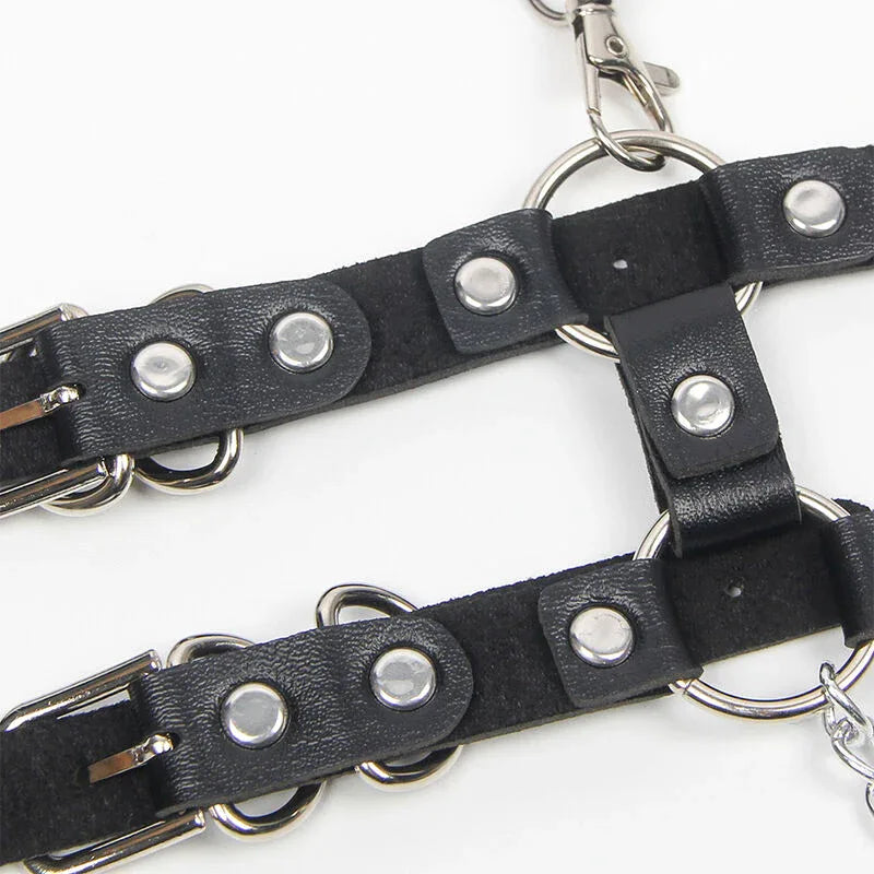 SUBBLIME - HARNESS MIT RIEMEN UND KETTE ??DETAILS EINE GRÖSSE - Vanelion Paradise