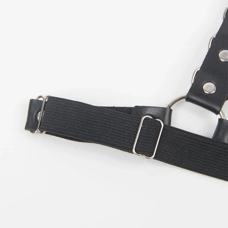 Subblime Harness-Gürtel & Strumpfband – Schwarz, Ketten & Ringe (One Size) - Vanelion Paradise