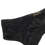 SUBBLIME Spitzen-Set Schwarz (S/M) – BH, String & Strumpfband - Vanelion Paradise