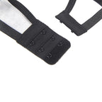 SUBBLIME - 3-TEILIGES SET BH + STRING + STRUMPFBAND AUS SPITZE SCHWARZ L/XL
