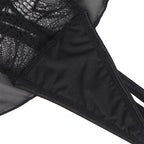 SUBBLIME - TEDDY-HALTER-NECK-BARE-BACK-SPITZE SCHWARZ S/M - Vanelion Paradise