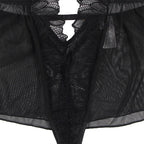 SUBBLIME - TEDDY-HALTER-NECK-BARE-BACK-SPITZE SCHWARZ L/XL