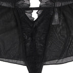 SUBBLIME - TEDDY-HALTER-NECK-BARE-BACK-SPITZE SCHWARZ S/M - Vanelion Paradise