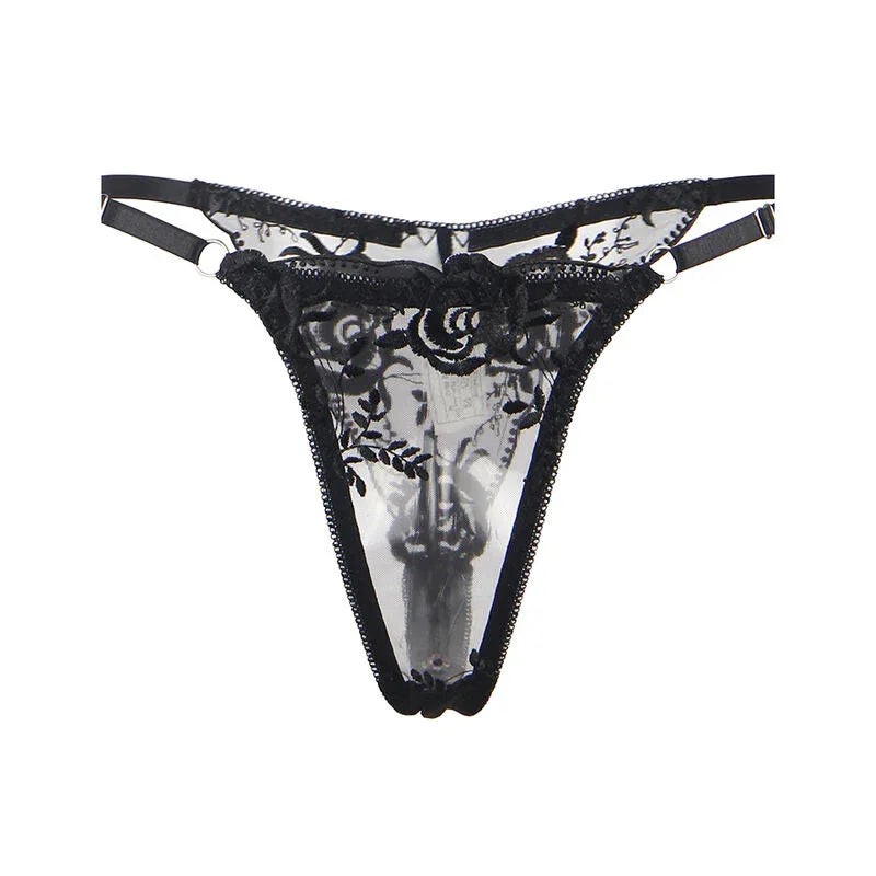 SUBBLIME Dessous-Set 3-teilig: BH, Tanga & Strumpfband S/M - Vanelion Paradise