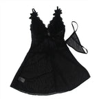 Subblime Babydoll Tüll Schwarz S/M – Spitze & Blumen - Vanelion Paradise