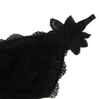 Subblime Babydoll Tüll Schwarz S/M – Spitze & Blumen - Vanelion Paradise