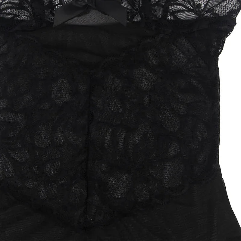 Subblime Babydoll Schwarz S/M – Spitze & Schleife - Vanelion Paradise