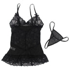 Subblime Babydoll Schwarz S/M – Spitze & Schleife - Vanelion Paradise