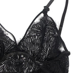 Subblime Babydoll Schwarz S/M – Spitzenträger & Streifen - Vanelion Paradise